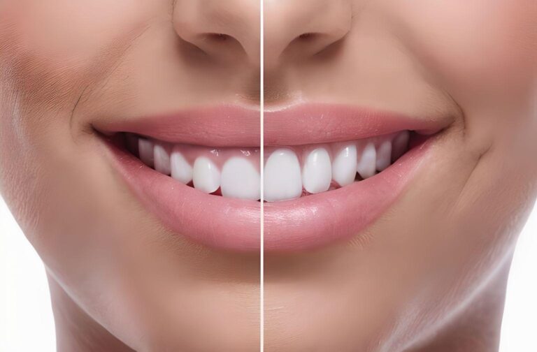 Gengivoplastia 1 Antes e depois de gengivoplastia realizada por Dentista em João Pessoa